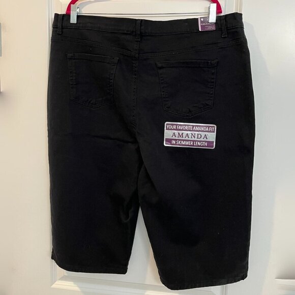 Gloria Vanderbilt Amanda Heritage Fit Skimmer Classic Rise Capri Size 20W NWT. - Picture 7 of 13